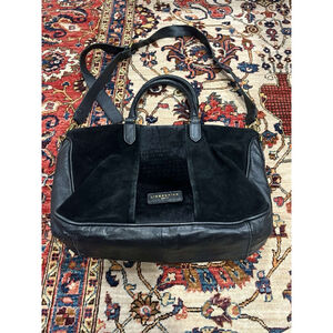 Liebeskind Berlin Black Leather And Cowhide Large Satchel Quiet Luxury Bag